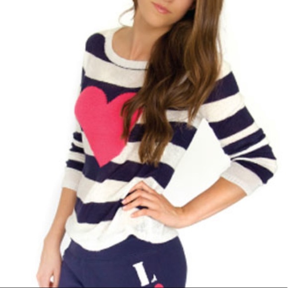 PJ Salvage | Tops | Pj Salvage Queen Of Hearts Heart Sweater | Poshmark